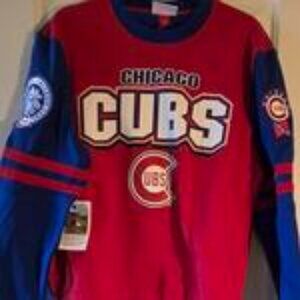 Mitchell & Ness Men's Red and Blue Sweatshirt